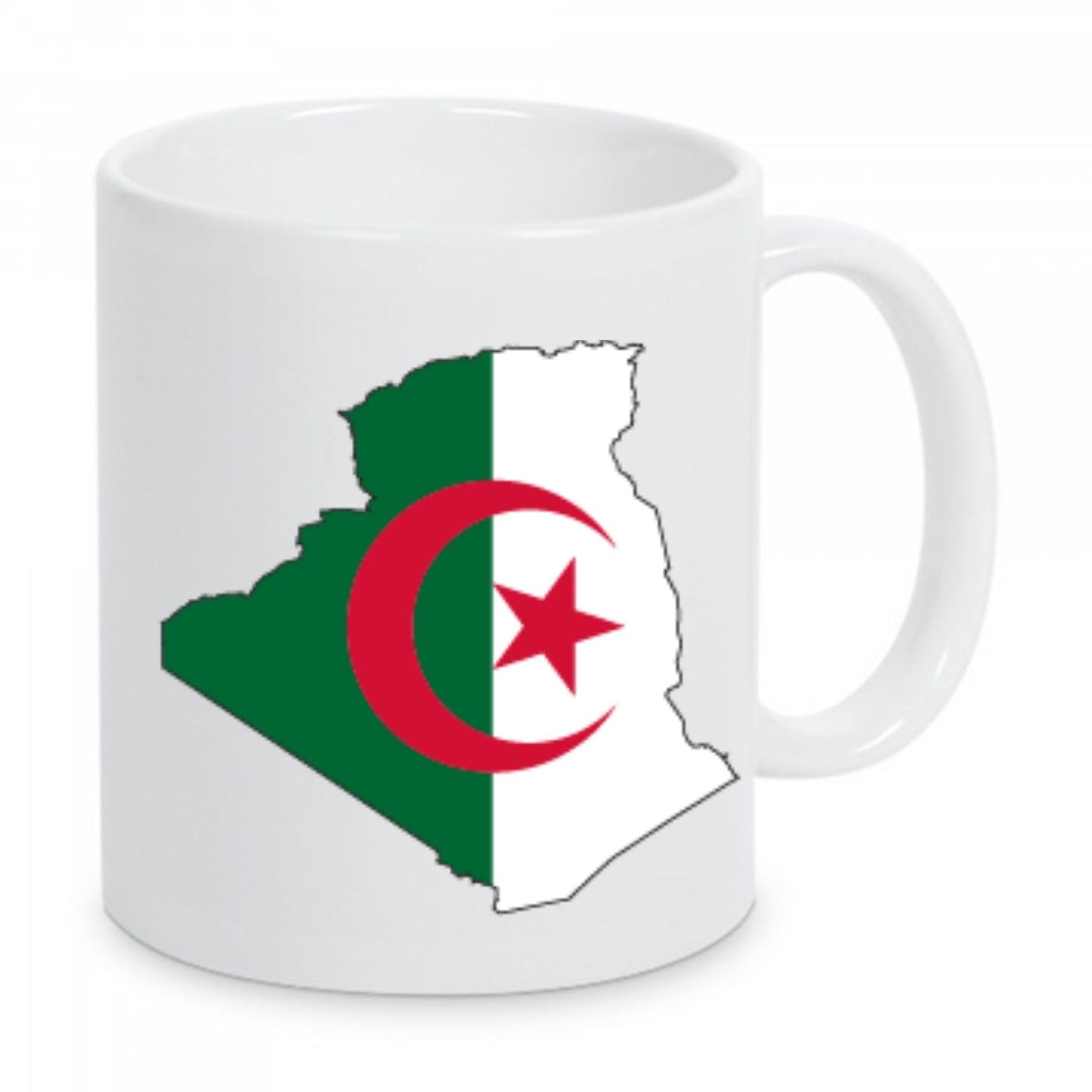 Tasse Café CARTE ALGERIE, Mug en Céramique, Cadeau Original, Tasse Design, Carte de l'Algérie, Souvenir Algérie
