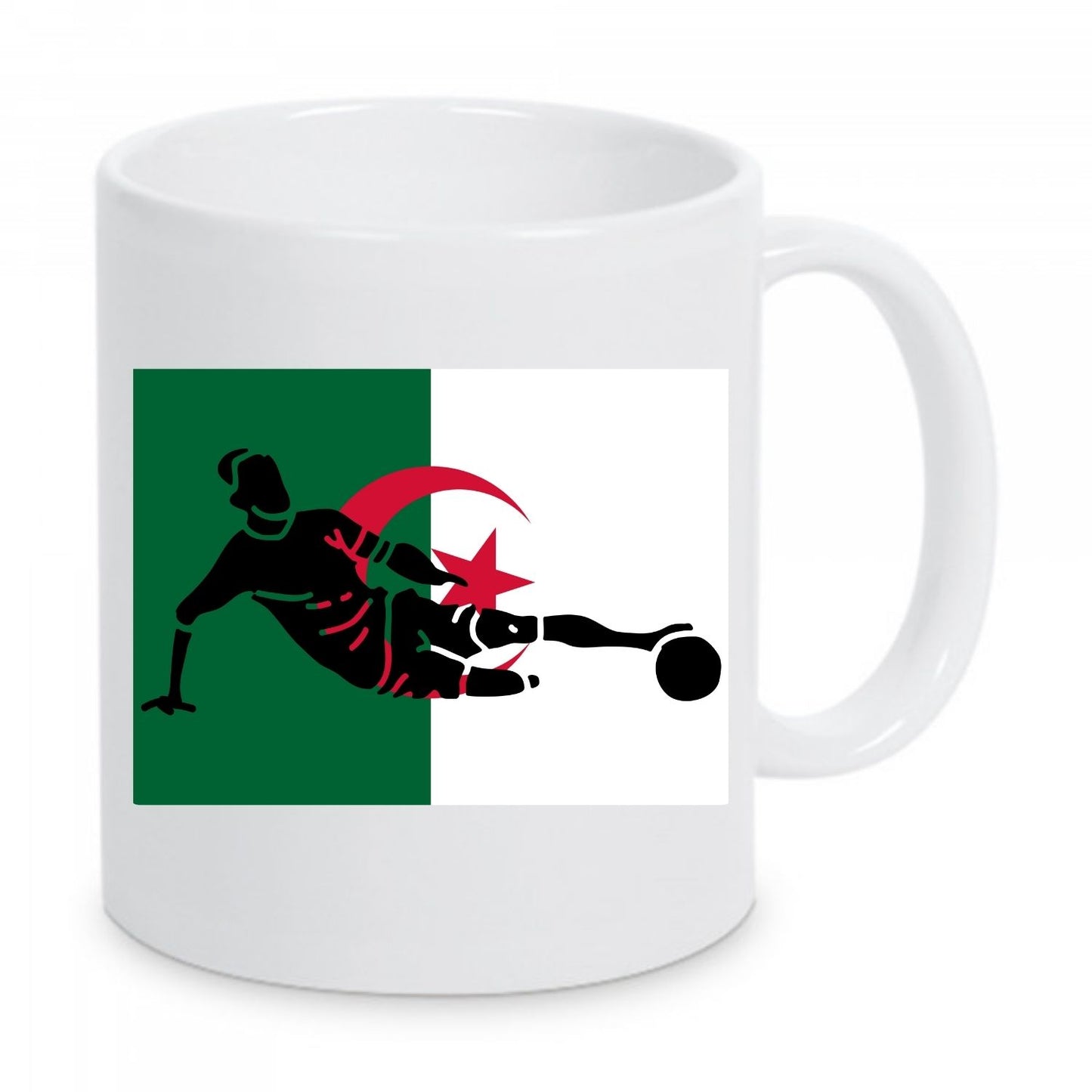 Mug Football Algérie – Joueur & Drapeau National