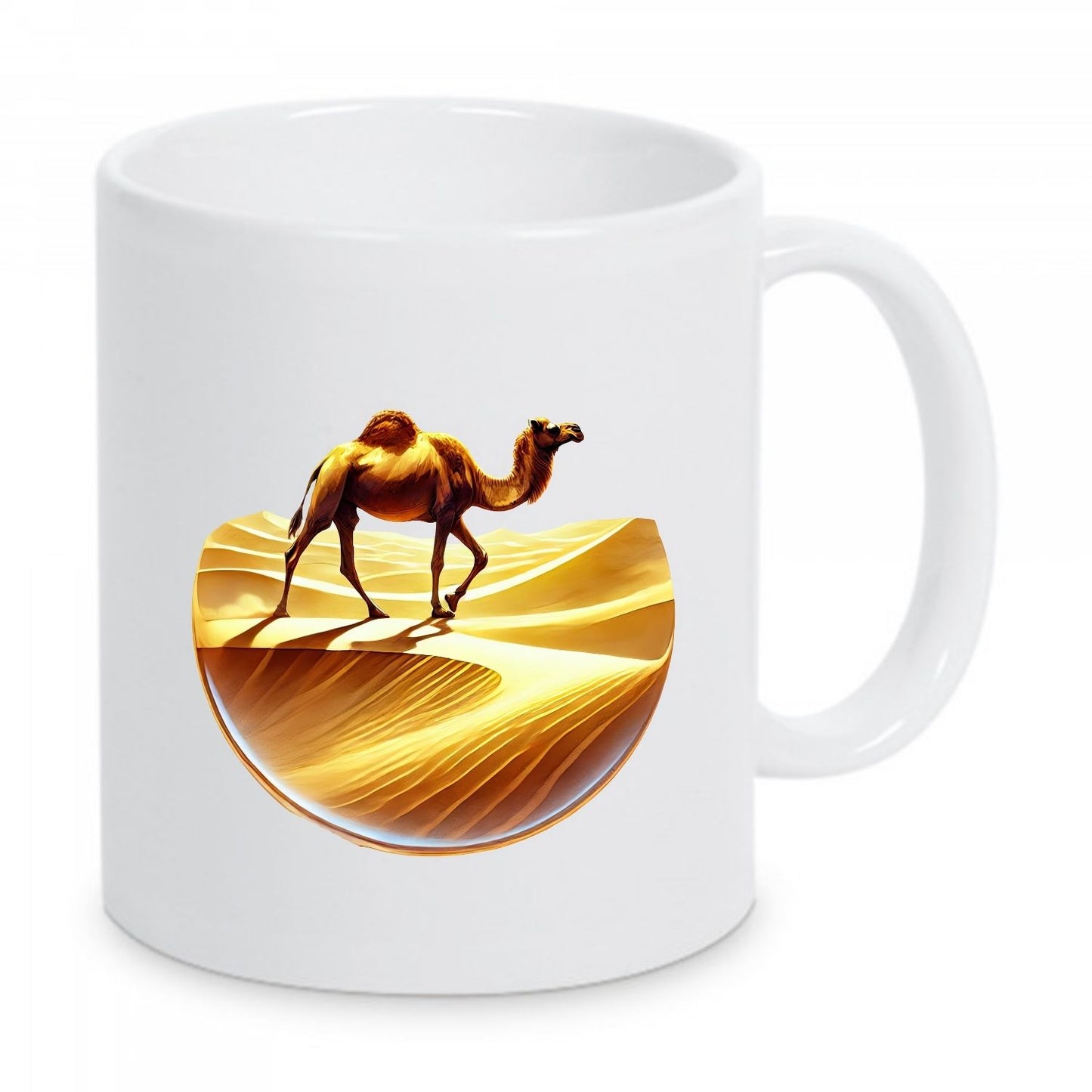 Mug Sahara Algérien – Chameau & Dunes Dorées