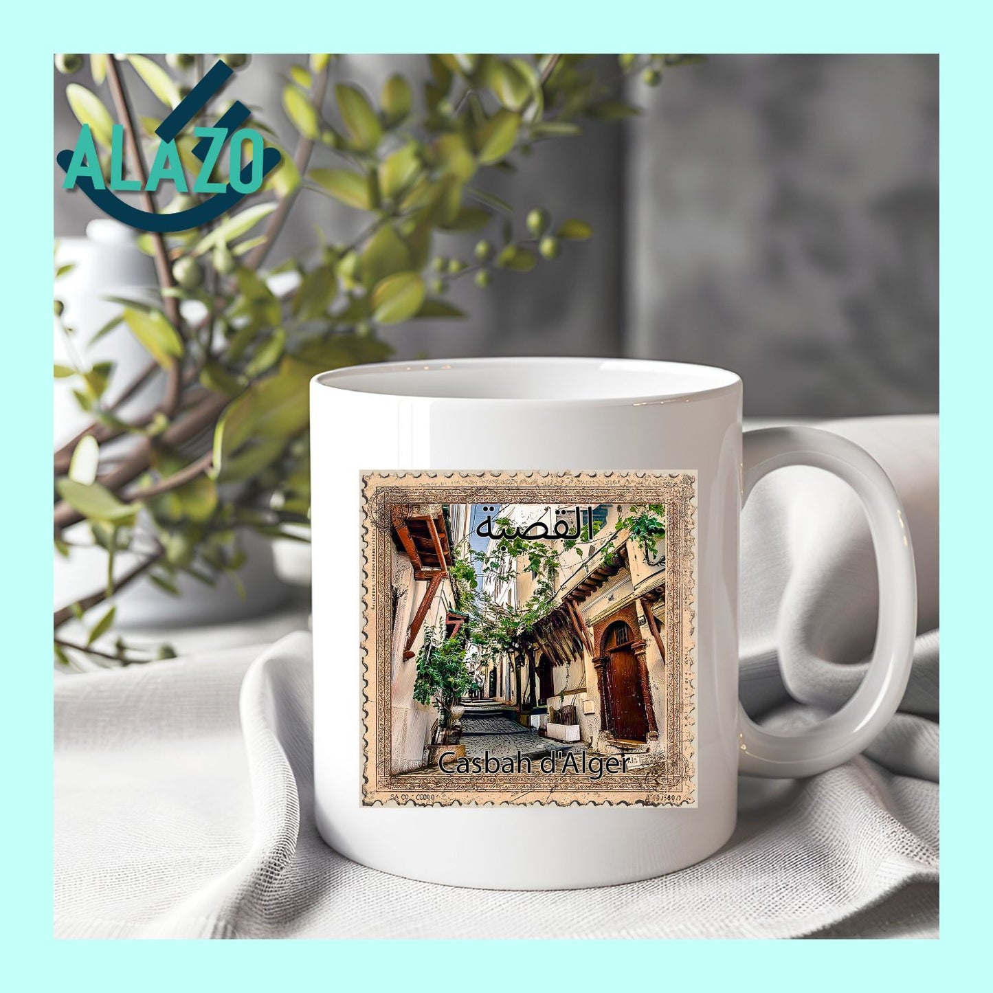 Mug-Architecture-Traditionnelle-Algérie-Design-Timbre-Vintage