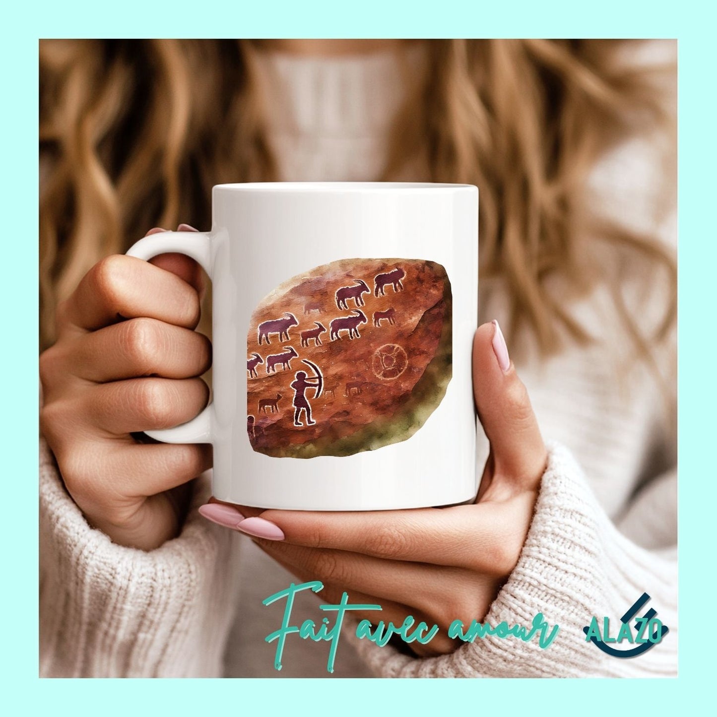 Mug Sefar, Tasse en Céramique, Cadeau Original, Vaisselle Artisanale, Mug Personnalisé, Art de Table, Idée Cadeau