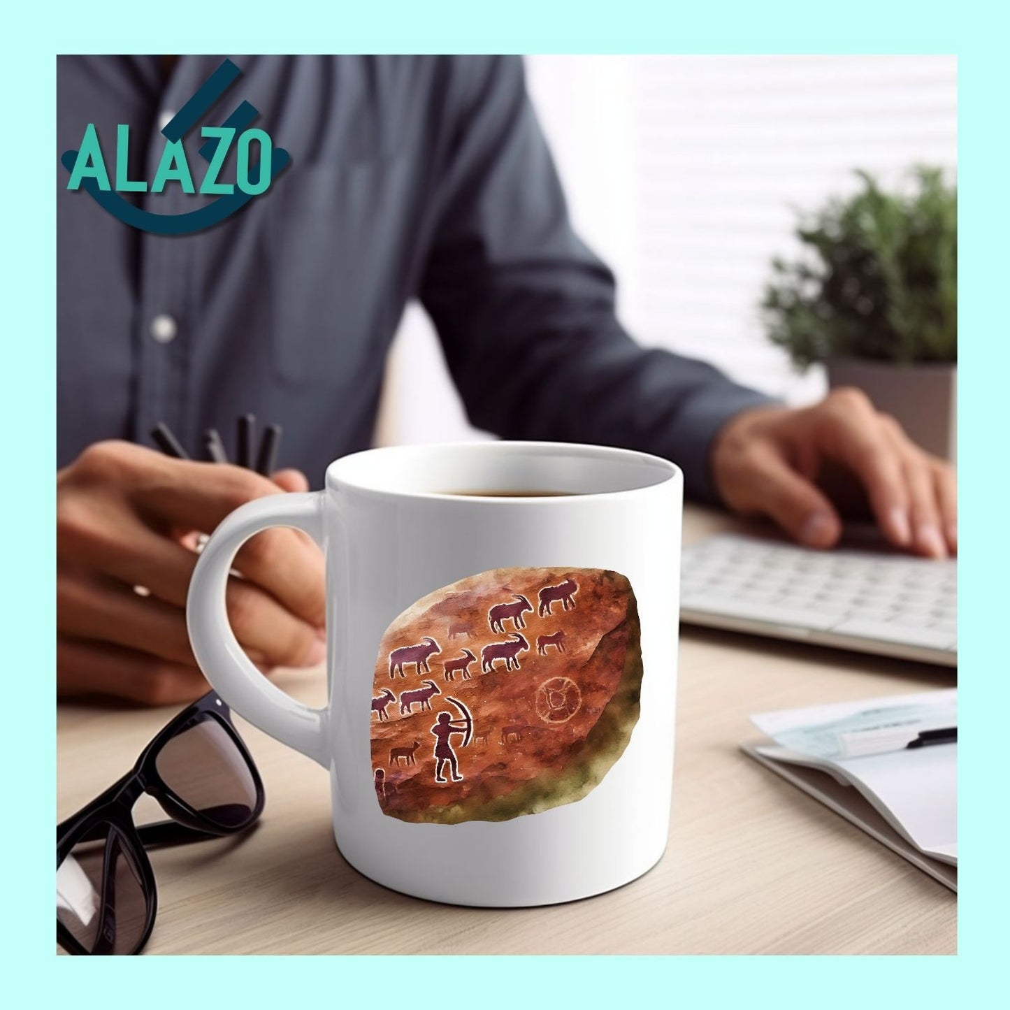 Mug Sefar, Tasse en Céramique, Cadeau Original, Vaisselle Artisanale, Mug Personnalisé, Art de Table, Idée Cadeau