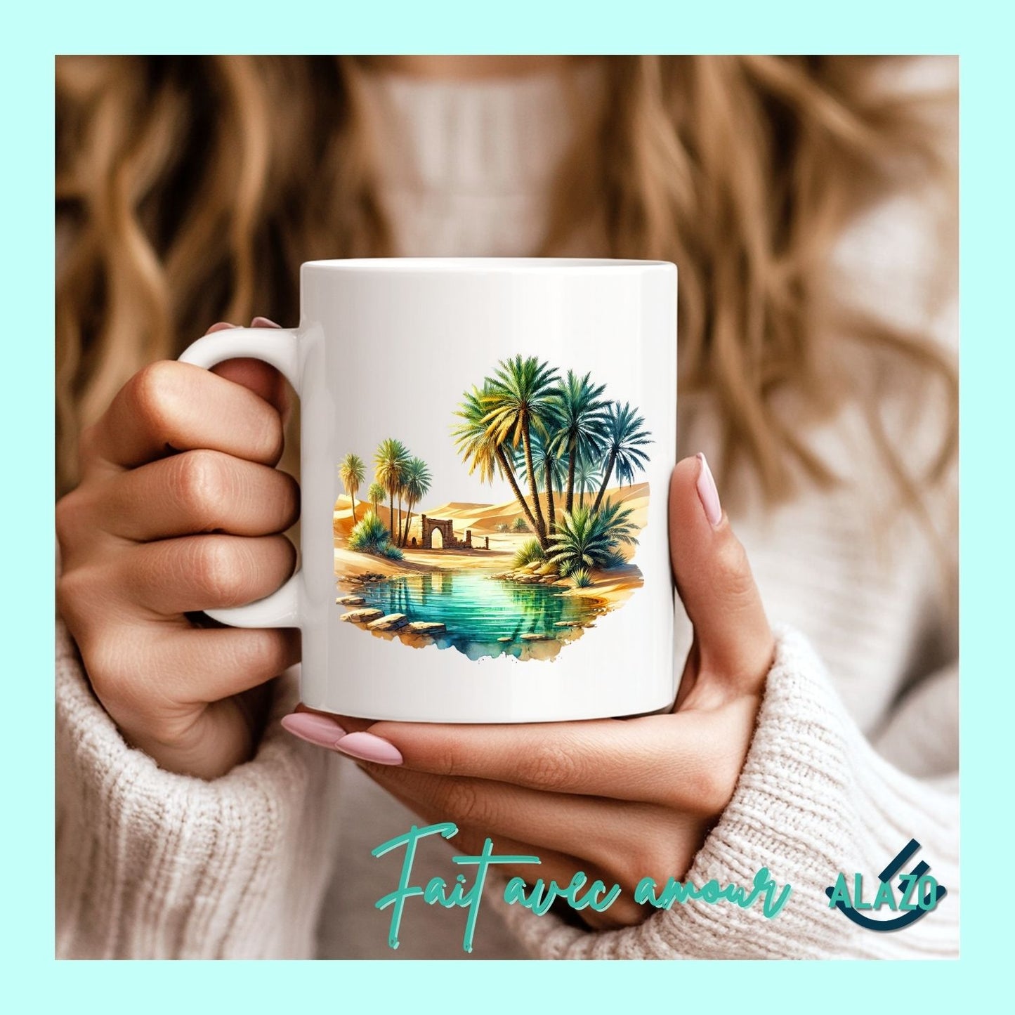 Mug Oasis Algérienne – Palmier Dunes du Sahara