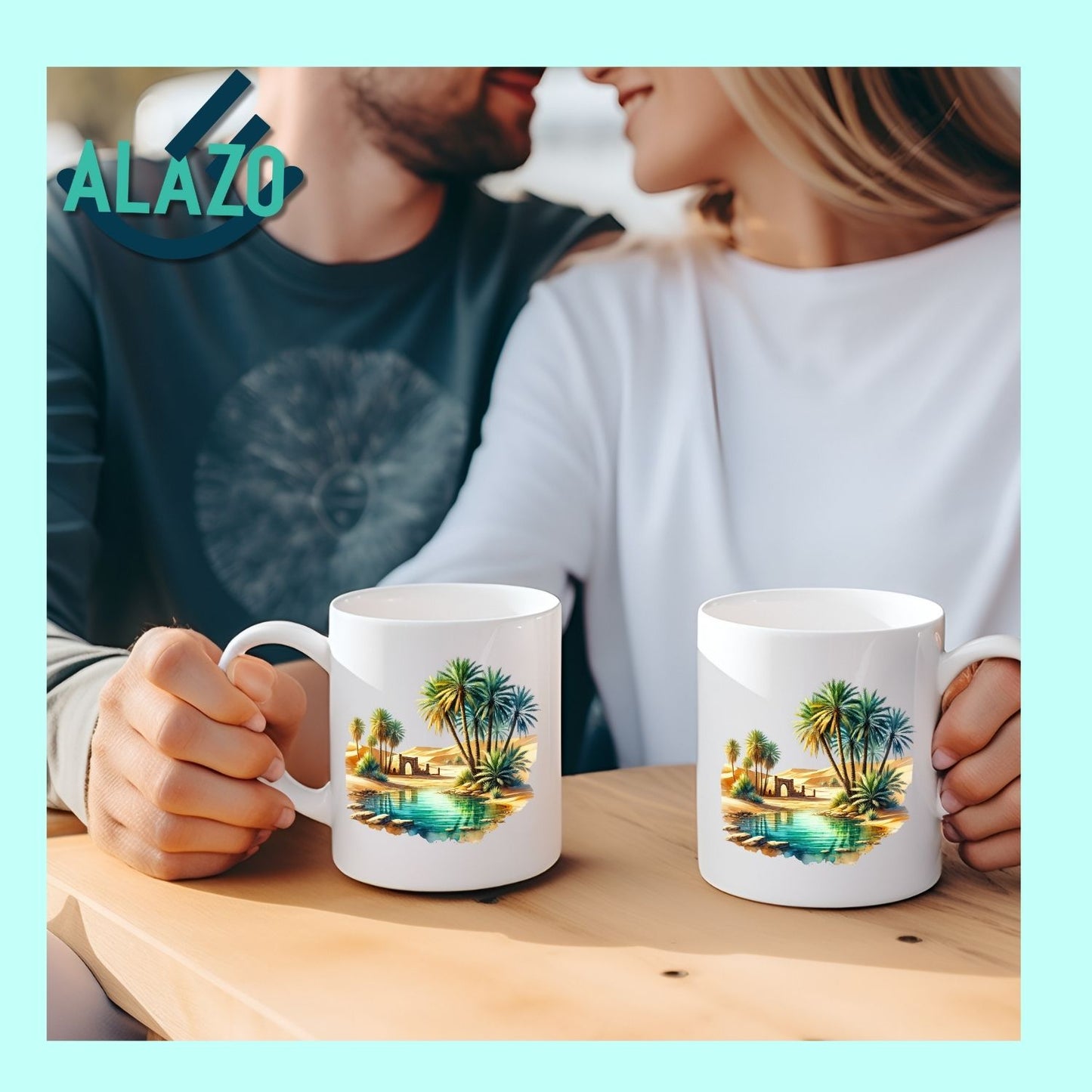 Mug Oasis Algérienne – Palmier Dunes du Sahara