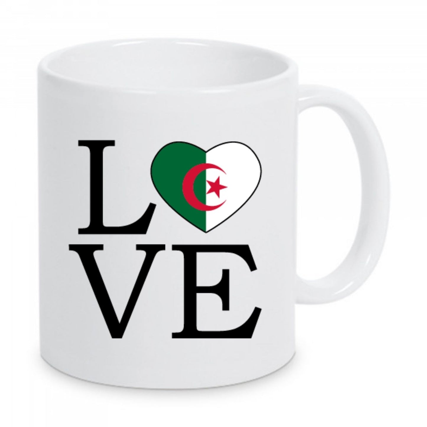 Mug LOVE Algérie, Cadeau Pour Algérien, Tasse Algérie, Souvenir d'Algérie, Tasse Café, Idée Cadeau Algérie