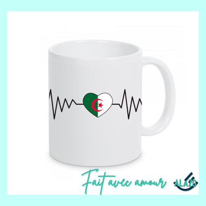 Algeria Heartbeat Card Tumbler, Tumbler Card, Traveler Gift, Birthday Gift, Algeria Card, Gift for Algeria, Algeria Gift, Algeria