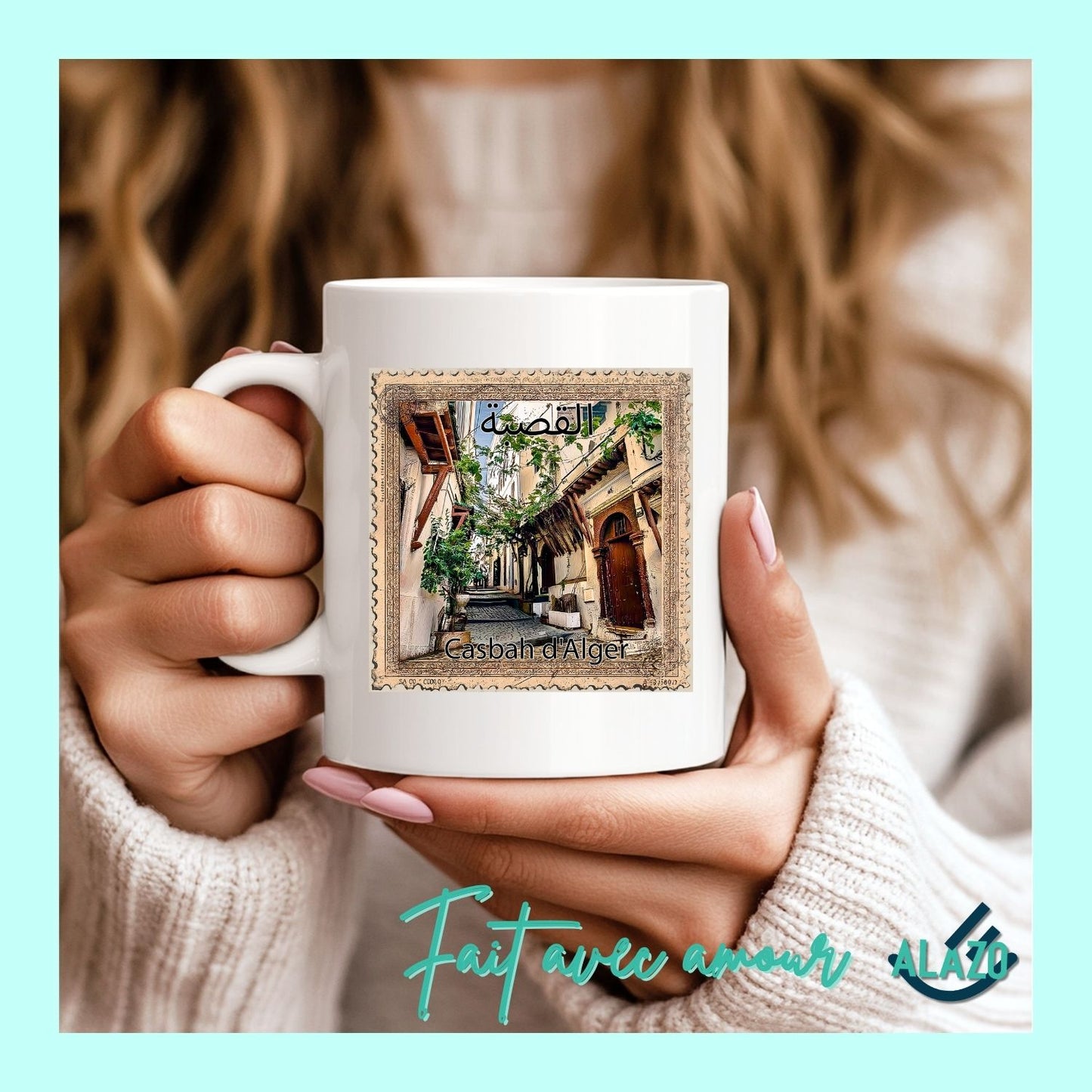 Mug-Architecture-Traditionnelle-Algérie-Design-Timbre-Vintage