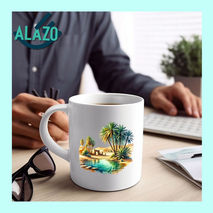 Mug Oasis Algérienne – Palmier  Dunes du Sahara