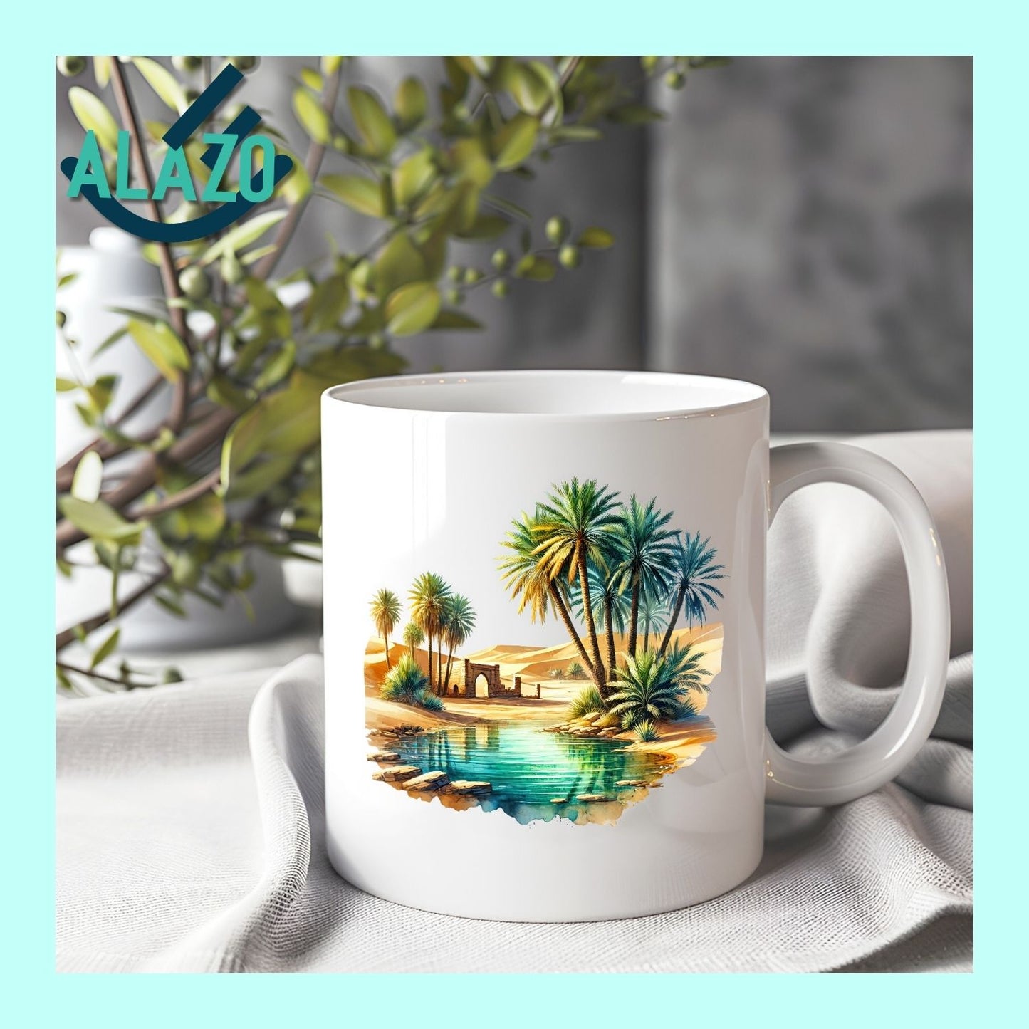 Mug Oasis Algérienne – Palmier  Dunes du Sahara