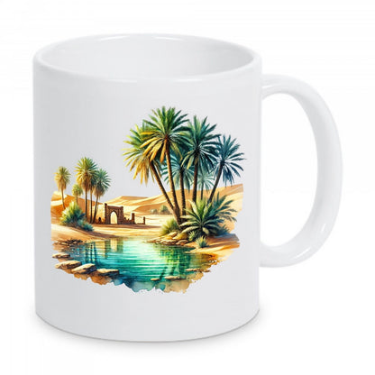 Mug Oasis Algérienne – Palmier  Dunes du Sahara