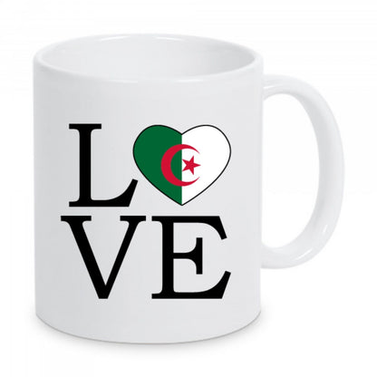 Mug LOVE Algérie, Cadeau Pour Algérien, Tasse Algérie, Souvenir d'Algérie, Tasse Café, Idée Cadeau Algérie