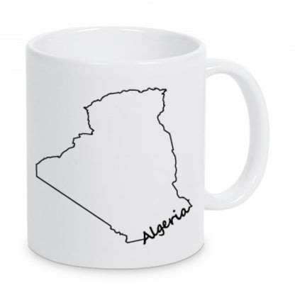 Tasse CARTE Algérie, ecriture algerie Mug Carte, Cadeau de voyageur, Cadeau d'anniversaire, Carte Algérie, Cadeau souvenir (Copie)